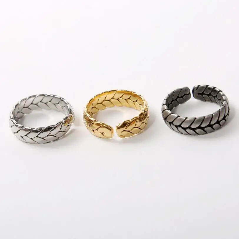 Cool Mens Stainless Steel Silver -Tone Twisted Curb Chain Open Ring for Women Men 2019 Vintage Open Bike Ring Jewelry Size 6-10
Cool Mens Stainless Steel Silver -Tone Twisted Curb Chain Open Ring for Women Men 2019 Vintage Open Bike Ring Jewelry Size 6-10