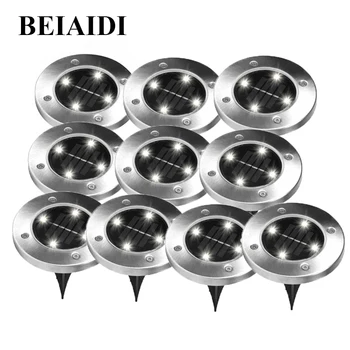 BEIAIDI 10PCS 4LED Solar Underground Buried Lamps Outdoor Solar Buried Floor Light Outdoor Garden Pathway Ground Solar Light
BEIAIDI 10PCS 4LED Solar Underground Buried Lamps Outdoor Solar Buried Floor Light Outdoor Garden Pathway Ground Solar Light