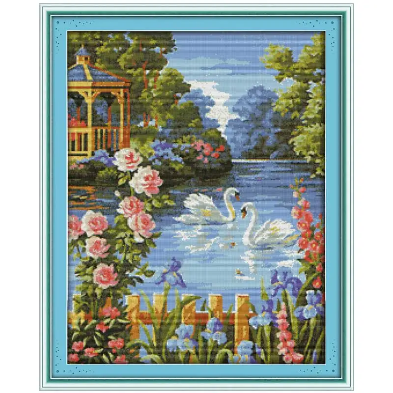 Swan lake (3) Counted Cross Stitch 11CT Printed Handmade 14CT Cross Stitch Set Landscape Cross-stitch Kits Embroidery Needlework
Swan lake (3) Counted Cross Stitch 11CT Printed Handmade 14CT Cross Stitch Set Landscape Cross-stitch Kits Embroidery Needlework