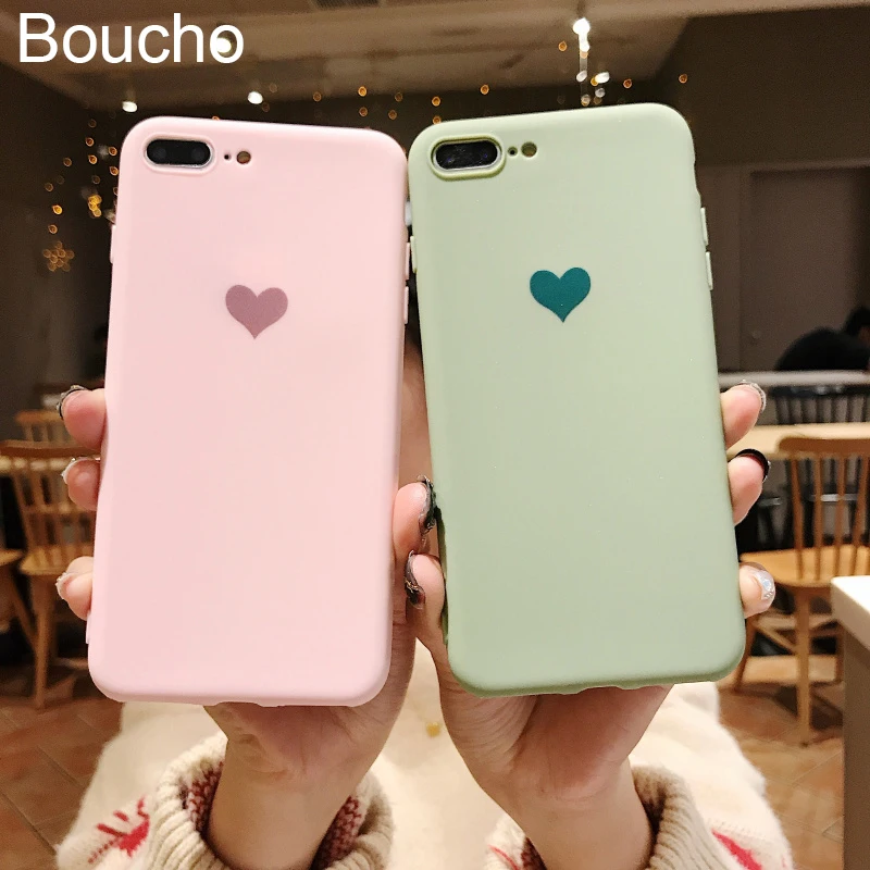 Чехол Boucho для телефона iPhone XS MAX XR X мягкий силиконовый чехол 5 5s SE 6 6s 7 8 plus 7plus чехлы в