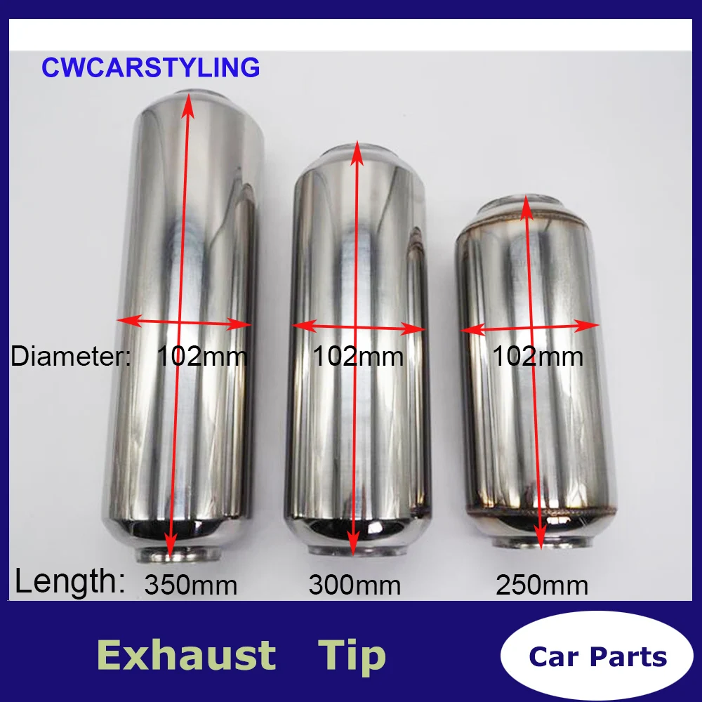 Universal Exhaust tip Muffler 63MM(2.5") / 51MM(2'') Inlet Muffler Tip Pipe Exhaust Polished Stainless Steel Silencer
Universal Exhaust tip Muffler 63MM(2.5") / 51MM(2'') Inlet Muffler Tip Pipe Exhaust Polished Stainless Steel Silencer