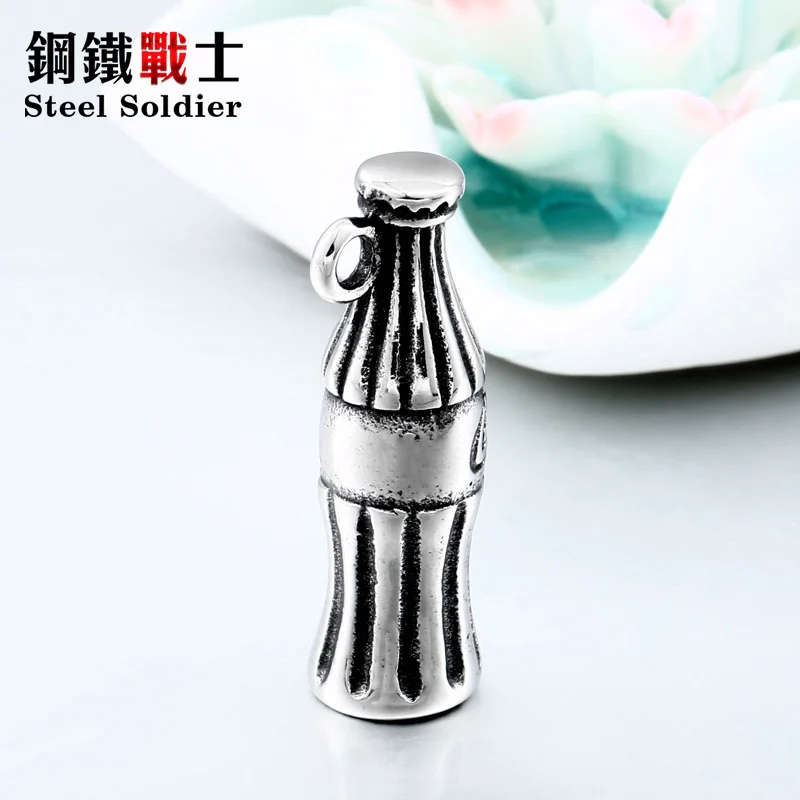Steel soldier cool drink bottle Stainless steel Charm pendant Necklace Fashion Craft Jewelry for man women and women
Steel soldier cool drink bottle Stainless steel Charm pendant Necklace Fashion Craft Jewelry for man women and women