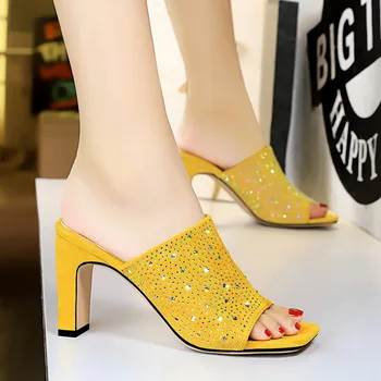 luxury shoes women high heels pumps mules square crystal drill female slippers italian shoes matching bags zapatos mujer tacon
luxury shoes women high heels pumps mules square crystal drill female slippers italian shoes matching bags zapatos mujer tacon
