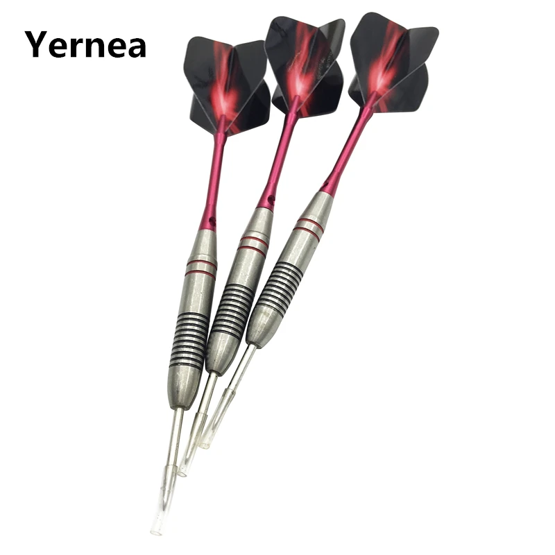 Yernea 3Pcs Steel Tip Darts New 24g Professional Hard Darts Throwing Sports Games Stainless Steel Dart Barrel Shafts Flights
Yernea 3Pcs Steel Tip Darts New 24g Professional Hard Darts Throwing Sports Games Stainless Steel Dart Barrel Shafts Flights