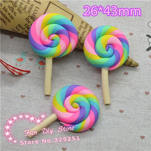 20PCS Rainbow Color Polymer Clay Lollipop Miniatures,Party Cake Decoration Toppers,Home D.I.Y Crafting Charms 26*43mm
20PCS Rainbow Color Polymer Clay Lollipop Miniatures,Party Cake Decoration Toppers,Home D.I.Y Crafting Charms 26*43mm
