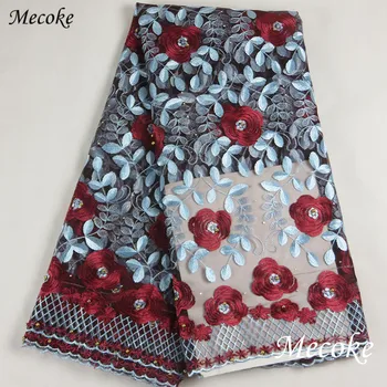 2018 African Gray blue guipure lace fabric beautiful design african cord lace fabric with embroidered France voile lace for lady
2018 African Gray blue guipure lace fabric beautiful design african cord lace fabric with embroidered France voile lace for lady