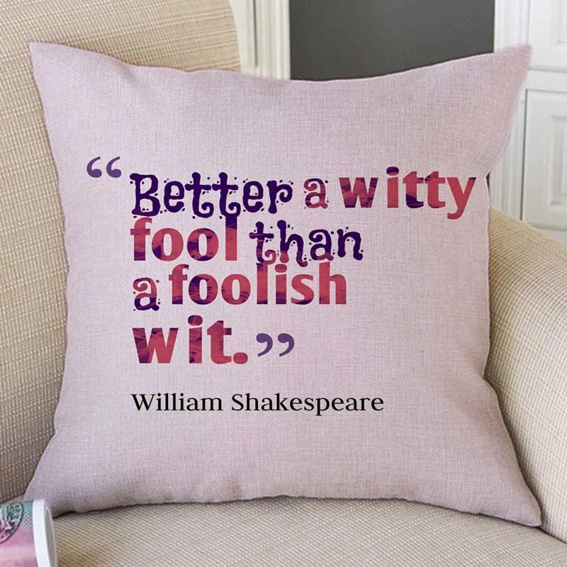 Nordic Letters Print Shakespeare Quotes Proverb Literature Art Home Decorative Sofa Throw Pillow Case Cotton Linen Cushion Cover
Nordic Letters Print Shakespeare Quotes Proverb Literature Art Home Decorative Sofa Throw Pillow Case Cotton Linen Cushion Cover