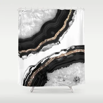 Agate Glitter Glam Art Shower Decorative Waterproof Polyester Fabric 8 Sizes Shower Curtain 12 Hooks
Agate Glitter Glam Art Shower Decorative Waterproof Polyester Fabric 8 Sizes Shower Curtain 12 Hooks