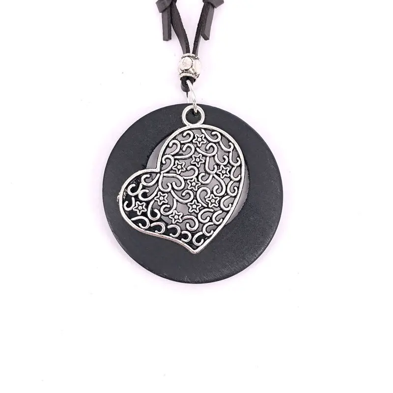 Antique Vintage Long Rope Chain Necklace Wooden Alloy Heart Pendants Neckless Cord Jewelry Accessories
Antique Vintage Long Rope Chain Necklace Wooden Alloy Heart Pendants Neckless Cord Jewelry Accessories