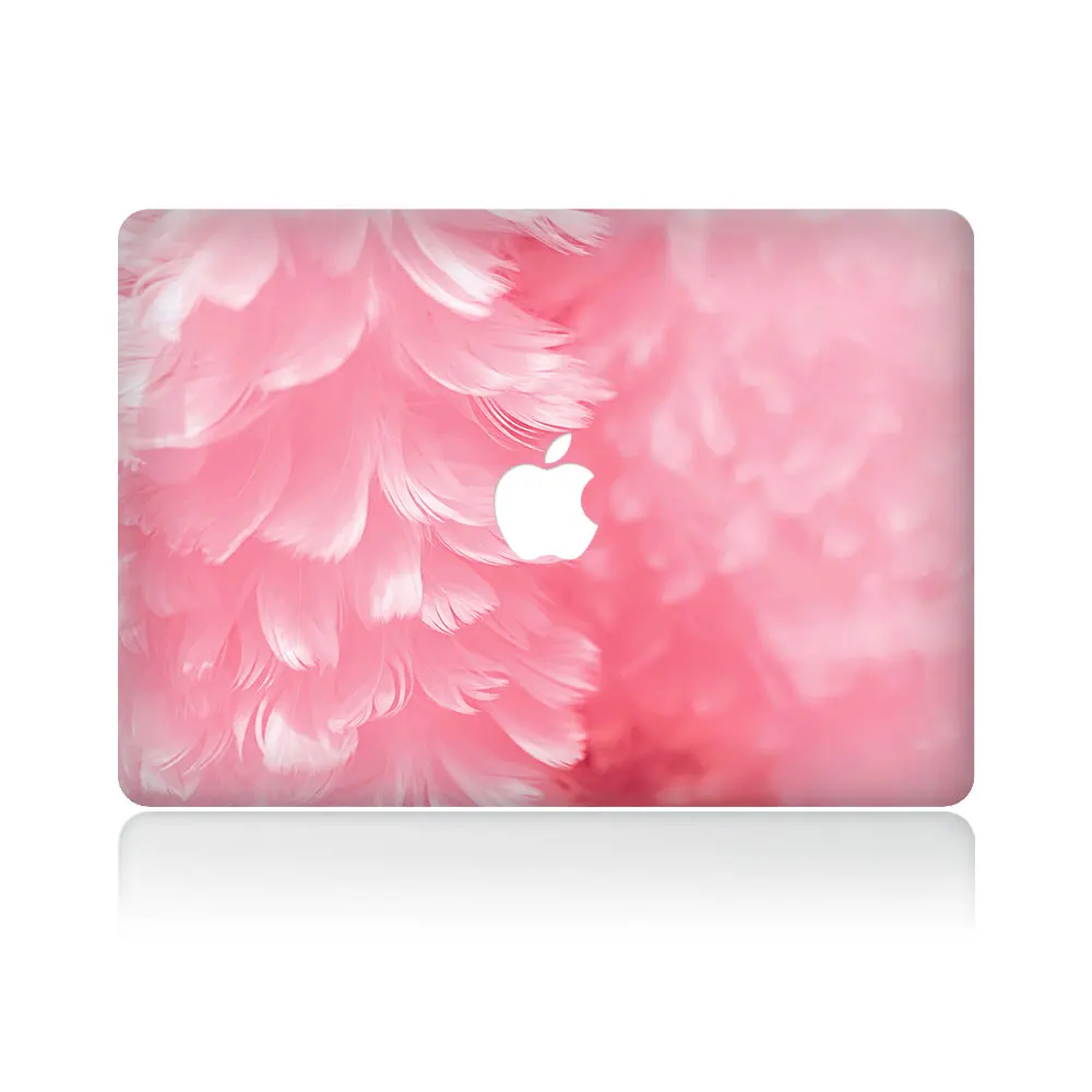 Розовая виниловая наклейка с перьями для DIY MacBook Air Pro Retina 11 13 15 дюймов ноутбука Mac