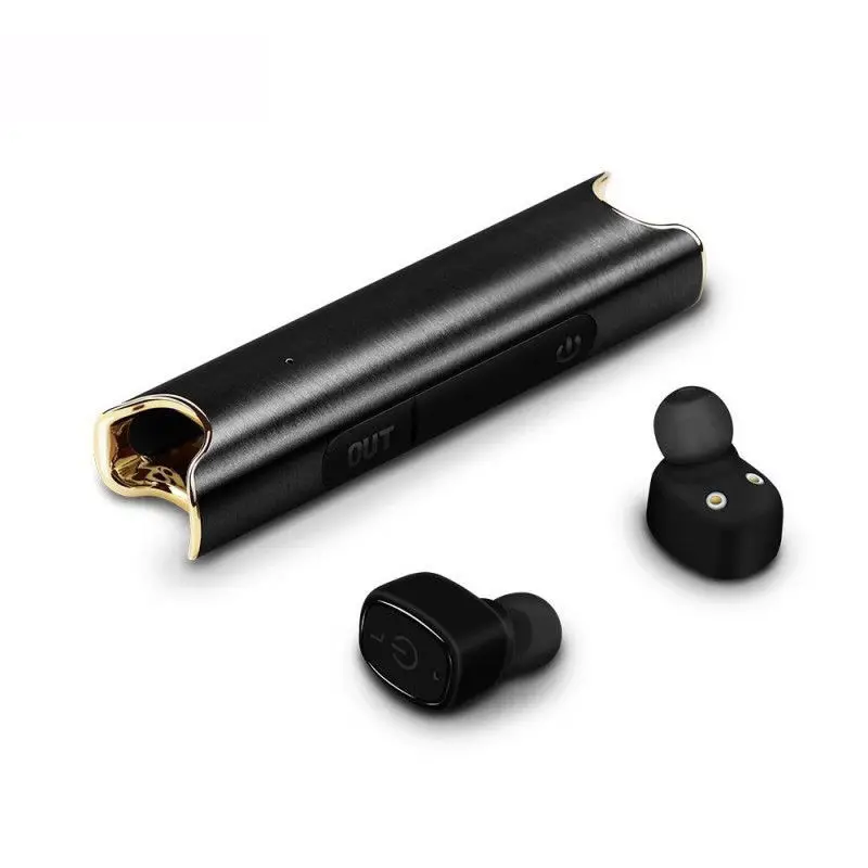 DJYG TWS S2 Binaural Mini Portable Twins Bluetooth Stereo wireless earphones built-in Mic earbuds with 850mAh Battery
DJYG TWS S2 Binaural Mini Portable Twins Bluetooth Stereo wireless earphones built-in Mic earbuds with 850mAh Battery