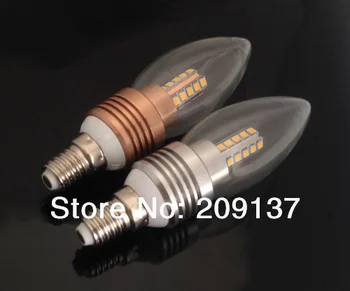 50pcs/lot 360 angle 5W E14 E27 LED candle light lamp bulb 20pcs 2835SMD 110-240V 500lm Warm White/Cool White Free Shipping
50pcs/lot 360 angle 5W E14 E27 LED candle light lamp bulb 20pcs 2835SMD 110-240V 500lm Warm White/Cool White Free Shipping