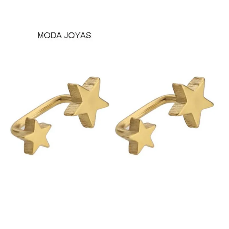 2pcs/lot Jewelry Double Star Earrings Black Stud Earring silver Gold Color Earings Stainless Steel Earrings For Women Wholesale
2pcs/lot Jewelry Double Star Earrings Black Stud Earring silver Gold Color Earings Stainless Steel Earrings For Women Wholesale