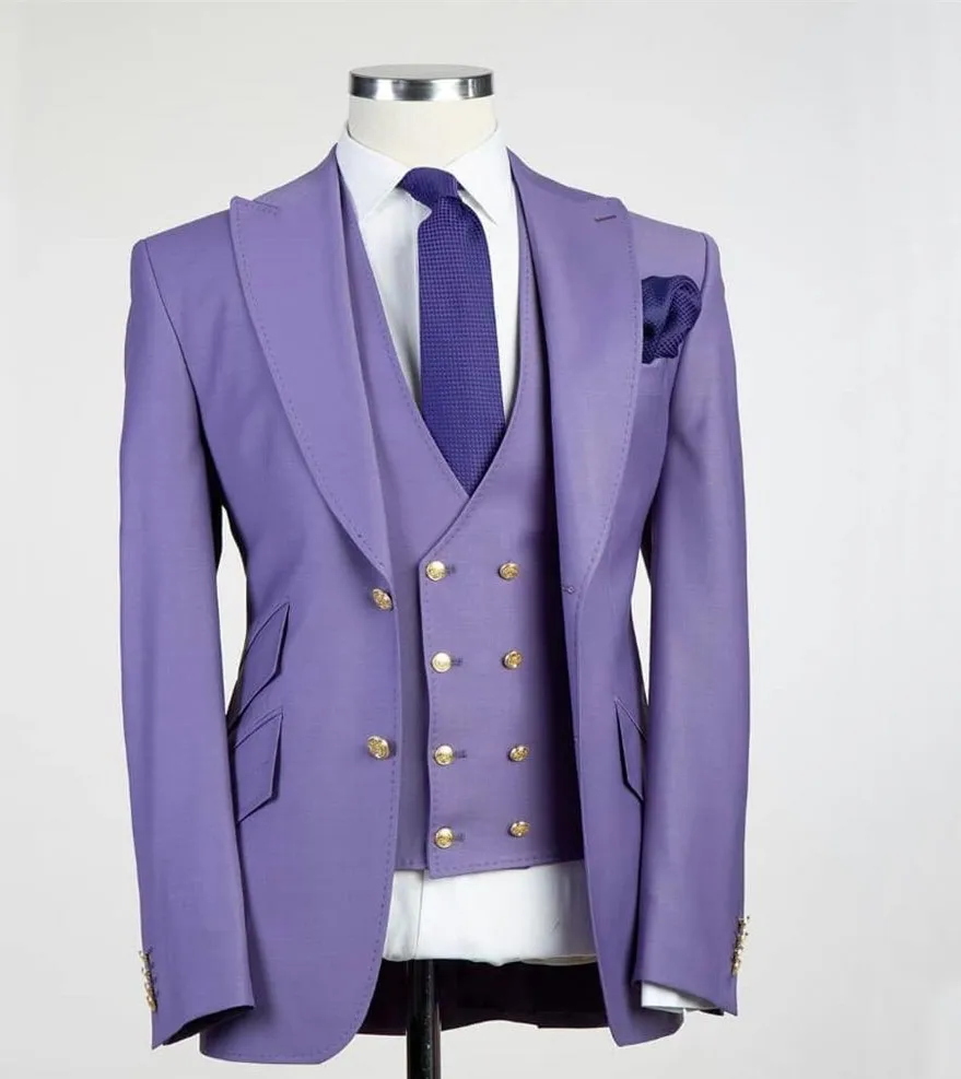 Handsome Two Buttons Groomsmen Peak Lapel Groom Tuxedos Men Suits Wedding/Prom Best Man Blazer ( Jacket+Pants+Tie+Vest) A174
Handsome Two Buttons Groomsmen Peak Lapel Groom Tuxedos Men Suits Wedding/Prom Best Man Blazer ( Jacket+Pants+Tie+Vest) A174