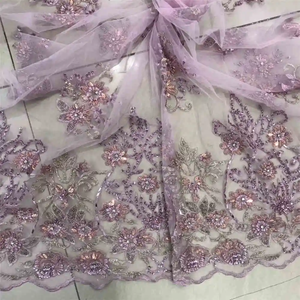 Competitive Prices best Sales French Mesh Lace Fabric Hand Made Beaded Lace Fabric For Wedding or party Dresses NX772l 5Yds/Pcs
Competitive Prices best Sales French Mesh Lace Fabric Hand Made Beaded Lace Fabric For Wedding or party Dresses NX772l 5Yds/Pcs
