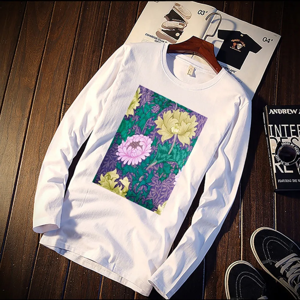 2018 Pure Cotton T-Shirt William Morris Abstract Pattern Printed Long Sleeve Fashion Casual Tops & Tees Brand Unisex Clothing
2018 Pure Cotton T-Shirt William Morris Abstract Pattern Printed Long Sleeve Fashion Casual Tops & Tees Brand Unisex Clothing