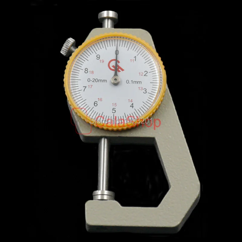1 Pcs / Lot Flat Head Thickness Gauge Leather Thickness Meter Tester Tools 0-20mm for Leather Craft Measurement
1 Pcs / Lot Flat Head Thickness Gauge Leather Thickness Meter Tester Tools 0-20mm for Leather Craft Measurement