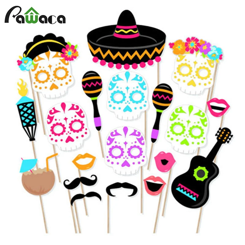 21Pcs/set Mexican Theme Culture Sugar Skull Day Of the Dead Photo Booth Props Souvenirs Party Supplies Photobooth Decoration
21Pcs/set Mexican Theme Culture Sugar Skull Day Of the Dead Photo Booth Props Souvenirs Party Supplies Photobooth Decoration