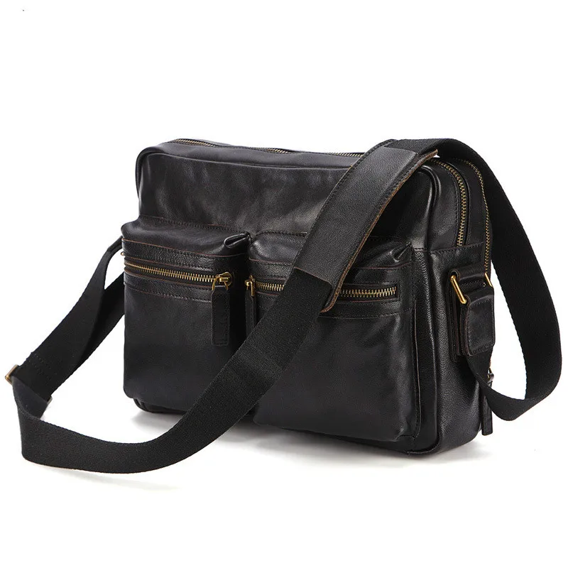 New Men's Casual Genuine Leather Shoulder Bag Cow Leather Men's Briefcase Men's Large Capacity Double Zipper Bag Crossbody Bag
New Men's Casual Genuine Leather Shoulder Bag Cow Leather Men's Briefcase Men's Large Capacity Double Zipper Bag Crossbody Bag