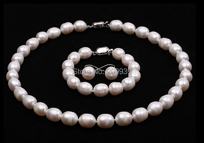 huij 003585 10-11mm White Rice-shaped Freshwater Pearl Necklace, Bracelet, Earring
huij 003585 10-11mm White Rice-shaped Freshwater Pearl Necklace, Bracelet, Earring