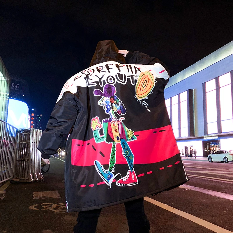 2019 Winter Graffiti Jackets Cotton Chaquetas Hombre Parkas Mens Outerwear Mens Cotton Jackets and Coats
2019 Winter Graffiti Jackets Cotton Chaquetas Hombre Parkas Mens Outerwear Mens Cotton Jackets and Coats
