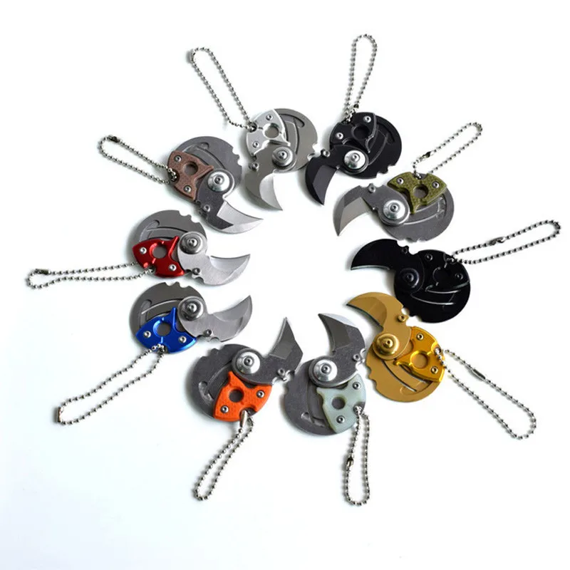 key chain Fold Mini knife Claw Parcel Box Letter Gear Peeler Peel Coin Package Combat Self Defend EDC Opener Open Camp Outdoor
key chain Fold Mini knife Claw Parcel Box Letter Gear Peeler Peel Coin Package Combat Self Defend EDC Opener Open Camp Outdoor