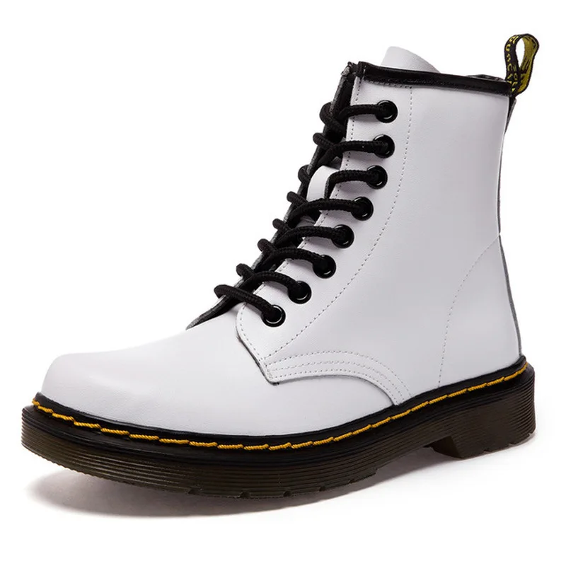 2019 High Quality Split Leather Womens Boots Dr Boots Shoes High Top Motorcycle Men Autumn Winter Shoes Ankle Boots for Women
2019 High Quality Split Leather Womens Boots Dr Boots Shoes High Top Motorcycle Men Autumn Winter Shoes Ankle Boots for Women
