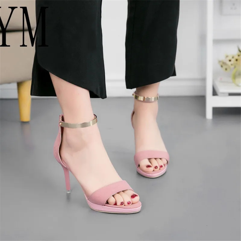 2018 Fashion Woman Ankle Strap Sexy Peep Toe Stiletto Metal High Heel Shoes Sandals Buckle Party Dress Wedding Shoes 34-39
2018 Fashion Woman Ankle Strap Sexy Peep Toe Stiletto Metal High Heel Shoes Sandals Buckle Party Dress Wedding Shoes 34-39