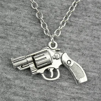 3 Pcs 29x22mm Gun Necklace Pendant For Women Necklace Jewelry Chain Fashion 2 Colors Antique Bronze Antique Silver Color
3 Pcs 29x22mm Gun Necklace Pendant For Women Necklace Jewelry Chain Fashion 2 Colors Antique Bronze Antique Silver Color
