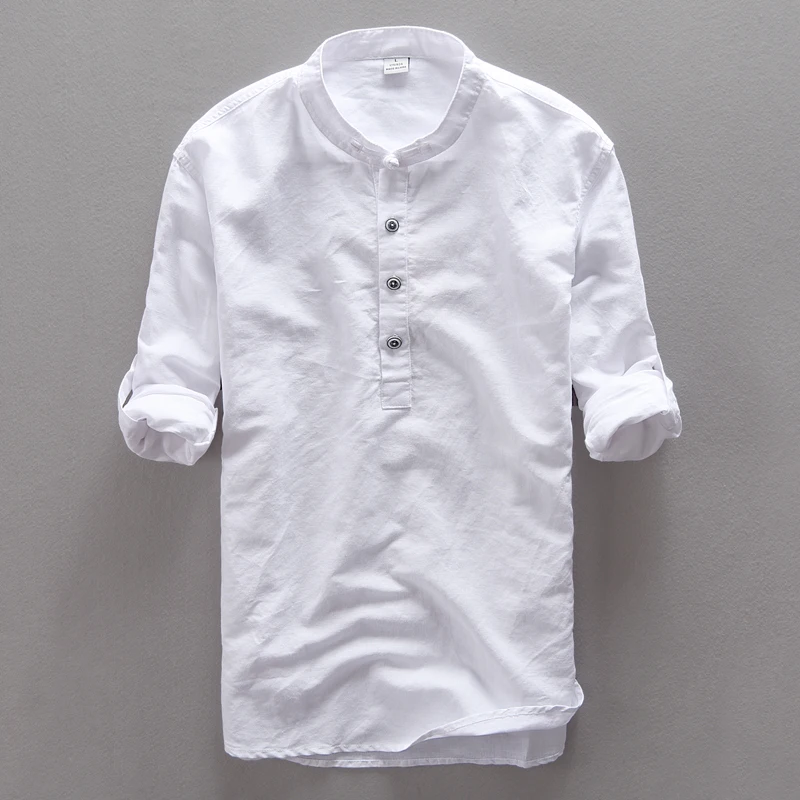 2017 New Mandarin Collar Gentleman-button Cotton Linen Shirt Men Long Sleeve New shirt Style Men Shirt Camisa masculina M-3XL
2017 New Mandarin Collar Gentleman-button Cotton Linen Shirt Men Long Sleeve New shirt Style Men Shirt Camisa masculina M-3XL