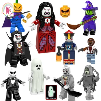 10pcs horror model Halloween single witch zombie werewolf vampire count Compatible DIY Building Block Bricks Compatible toy set
10pcs horror model Halloween single witch zombie werewolf vampire count Compatible DIY Building Block Bricks Compatible toy set