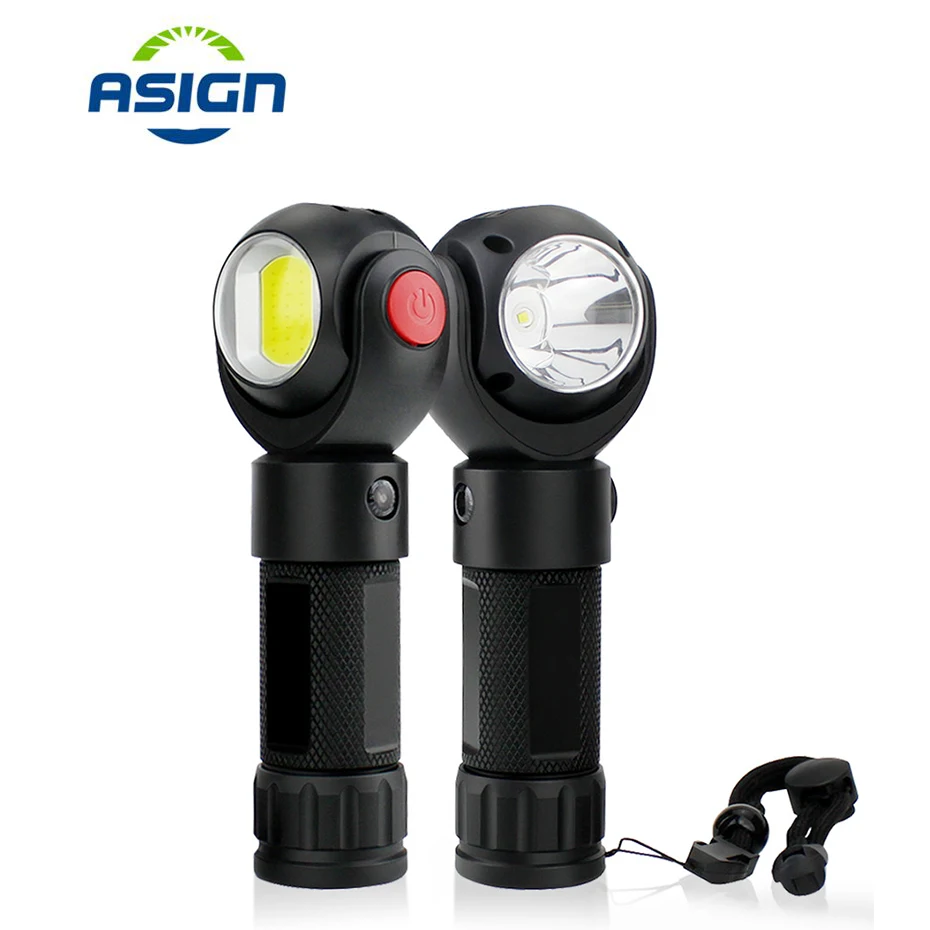 LED T6+COB Flashlight 7 Modes 18650 Battery USB Rechargeable Led Torch Light Work Light Waterproof With Magnet 360 Degree Rotate
LED T6+COB Flashlight 7 Modes 18650 Battery USB Rechargeable Led Torch Light Work Light Waterproof With Magnet 360 Degree Rotate