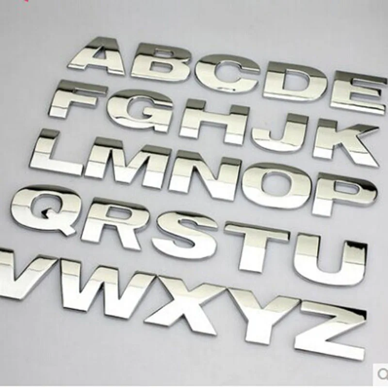 Car Metal Stickers English Letters car Sticker A to Z and 0 to 9 Number Digital Car 3D word Badge Logo Automobile Stickers style
Car Metal Stickers English Letters car Sticker A to Z and 0 to 9 Number Digital Car 3D word Badge Logo Automobile Stickers style