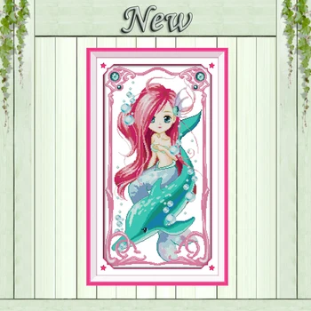 The daughter of the sea girl fairy painting counted printed on canvas DMC 14CT 11CT Cross Stitch Needlework Sets Embroidery kits
The daughter of the sea girl fairy painting counted printed on canvas DMC 14CT 11CT Cross Stitch Needlework Sets Embroidery kits