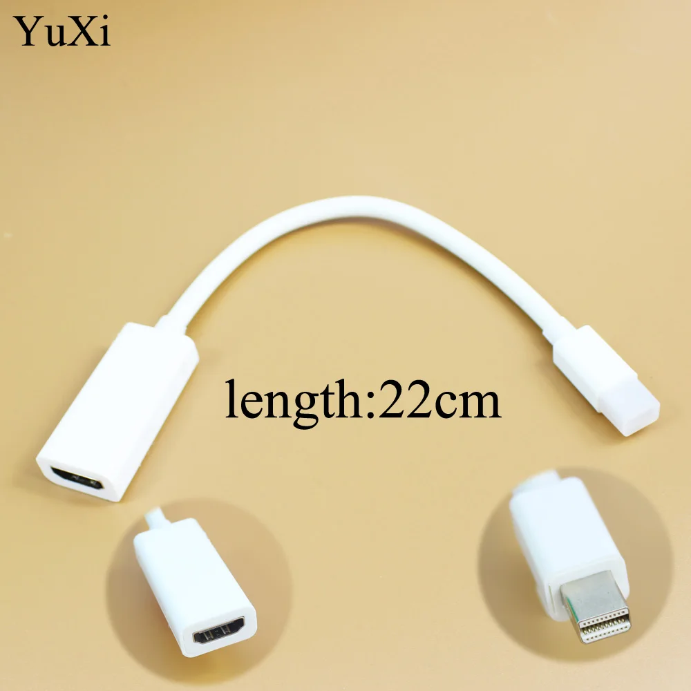 YuXi New Thunderbolt Mini DisplayPort Display Port DP Male to HDMI Female Adapter Converter Cable For Apple Mac Macbook Pro Air
YuXi New Thunderbolt Mini DisplayPort Display Port DP Male to HDMI Female Adapter Converter Cable For Apple Mac Macbook Pro Air