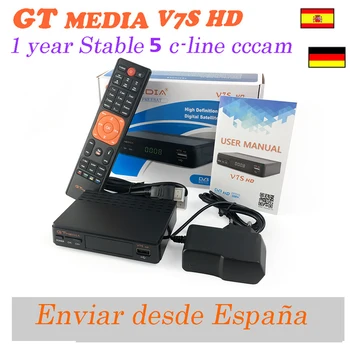 DVB-S2 Receptor Gtmedia v7s hd power by freesat v7 HD Satellite Decoder USB WIFI with 1 Year Europe 5 CCCAM HD 1080p BISS Key
DVB-S2 Receptor Gtmedia v7s hd power by freesat v7 HD Satellite Decoder USB WIFI with 1 Year Europe 5 CCCAM HD 1080p BISS Key