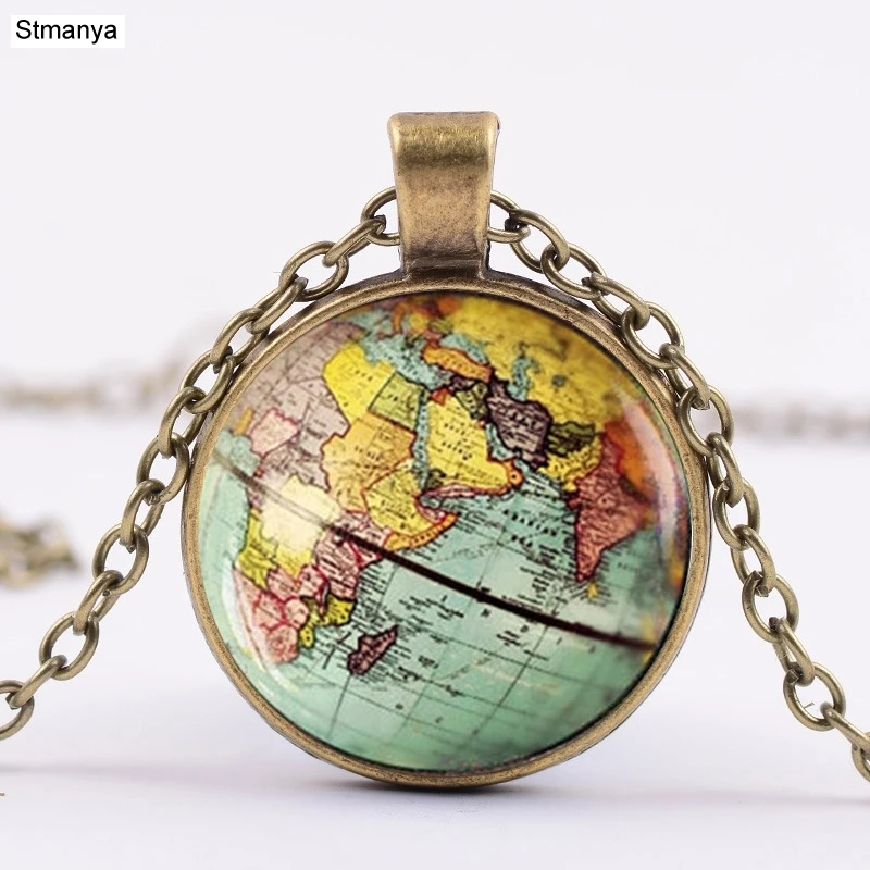 Hot Women Fashion Cute Retro chain Necklace Retro Earth Map Time Gems Party Gift Jewelrty N1167
Hot Women Fashion Cute Retro chain Necklace Retro Earth Map Time Gems Party Gift Jewelrty N1167