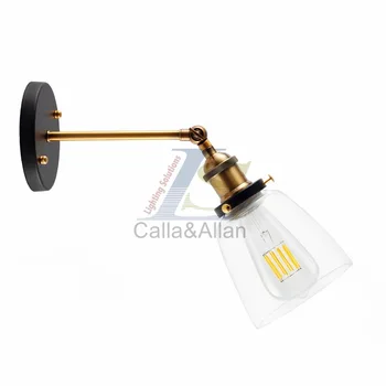 Industrial vintage fashion wall sconce with clear glass shade 180 degree adjustable antique brass finish socket light fixture
Industrial vintage fashion wall sconce with clear glass shade 180 degree adjustable antique brass finish socket light fixture