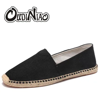 OUDINIAO Hemp Wrap Mens Shoes Spring Espadrilles Men Canvas Shoes Men Breathable Men's Loafers Slip On Solid Black White
OUDINIAO Hemp Wrap Mens Shoes Spring Espadrilles Men Canvas Shoes Men Breathable Men's Loafers Slip On Solid Black White