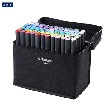 STA Artist Double Headed Sketch Marker Set 30/40/60/80/128 Color Oily Alcohol Based Manga Art Markers for Design Supplies
STA Artist Double Headed Sketch Marker Set 30/40/60/80/128 Color Oily Alcohol Based Manga Art Markers for Design Supplies