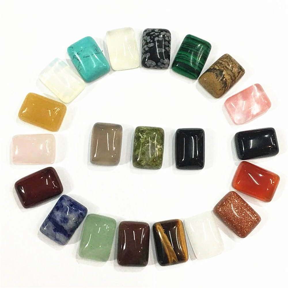 Hot Wholesale Fashion Natural Stone Cabochons CAB Beads Rectangle High Quality For DIY Jewelry Finding Making 10*14mm 50Pcs/lot
Hot Wholesale Fashion Natural Stone Cabochons CAB Beads Rectangle High Quality For DIY Jewelry Finding Making 10*14mm 50Pcs/lot
