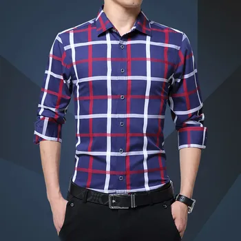 Plus Size Shirts New 2018 Spring Casual Men Shirt Cotton Linen Mens Dress Shirt Slim Fit Plaid Shirt Long sleeve Camisas
Plus Size Shirts New 2018 Spring Casual Men Shirt Cotton Linen Mens Dress Shirt Slim Fit Plaid Shirt Long sleeve Camisas