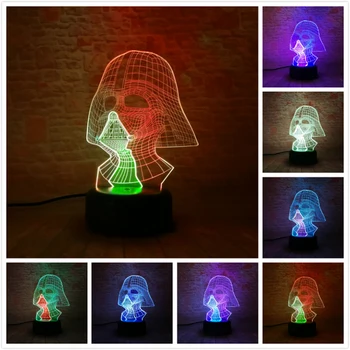 Amroe Two-Mixed Star Wars Darth Vader Black Knight Warrior Modelling 7 Color Dimming Gradient Night Light LED Child Kids Gifts
Amroe Two-Mixed Star Wars Darth Vader Black Knight Warrior Modelling 7 Color Dimming Gradient Night Light LED Child Kids Gifts