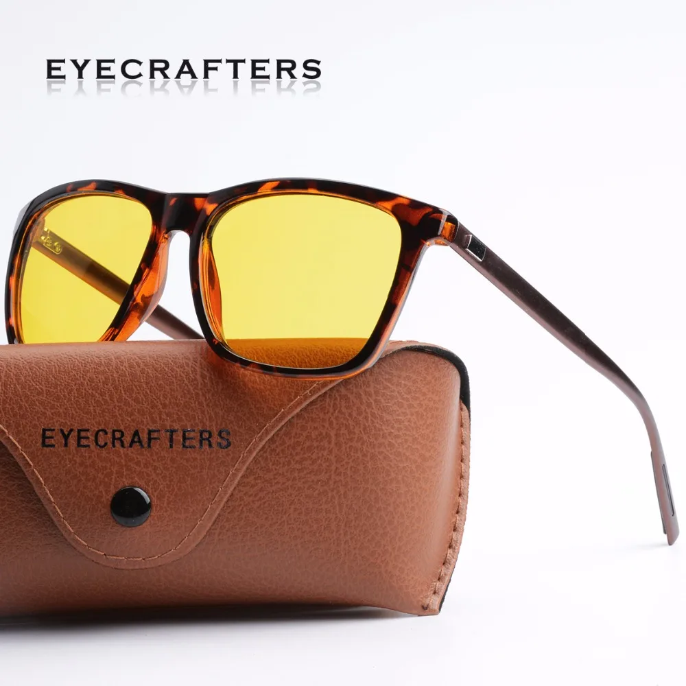 Eyecrafter Новые солнцезащитные очки ночного видения мужские брендовые Дизайнерские