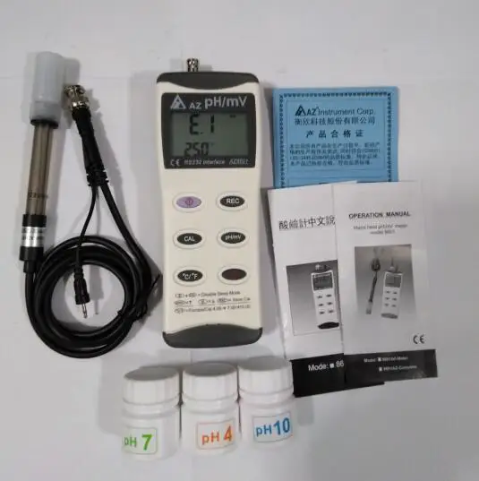 AZ-8601 PH Meter Tester Range AZ8601 0.00 ~ 14.00 Portable Water Quality Tester
AZ-8601 PH Meter Tester Range AZ8601 0.00 ~ 14.00 Portable Water Quality Tester
