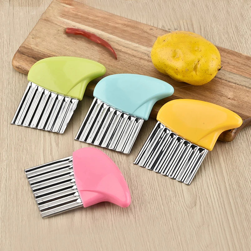 Kitchen Cooking Tools Sweet Color Wave Cutter French Fries Maker Potato Slicer Mini Stainless Steel Vegetable Crinkle Cutter
Kitchen Cooking Tools Sweet Color Wave Cutter French Fries Maker Potato Slicer Mini Stainless Steel Vegetable Crinkle Cutter
