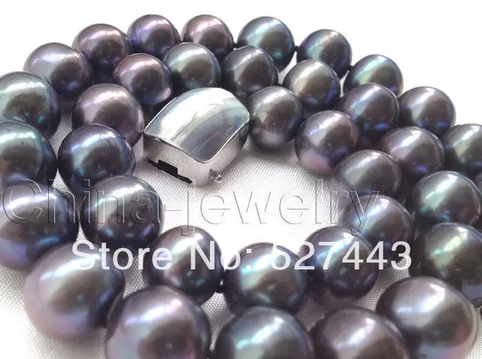 Wholesale free shipping >>>>>>>AAA 17" 12mm natural black round freshwate pearl necklace -925 silver mabe clasp
Wholesale free shipping >>>>>>>AAA 17" 12mm natural black round freshwate pearl necklace -925 silver mabe clasp