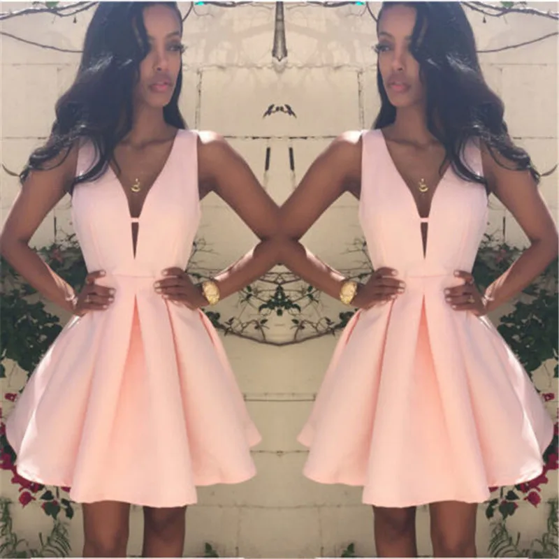 Women Lady Vintage Style Sleeveless V Neck Short Cocktail Party Dresses Ball Grown Party Femme Robe W3
Women Lady Vintage Style Sleeveless V Neck Short Cocktail Party Dresses Ball Grown Party Femme Robe W3