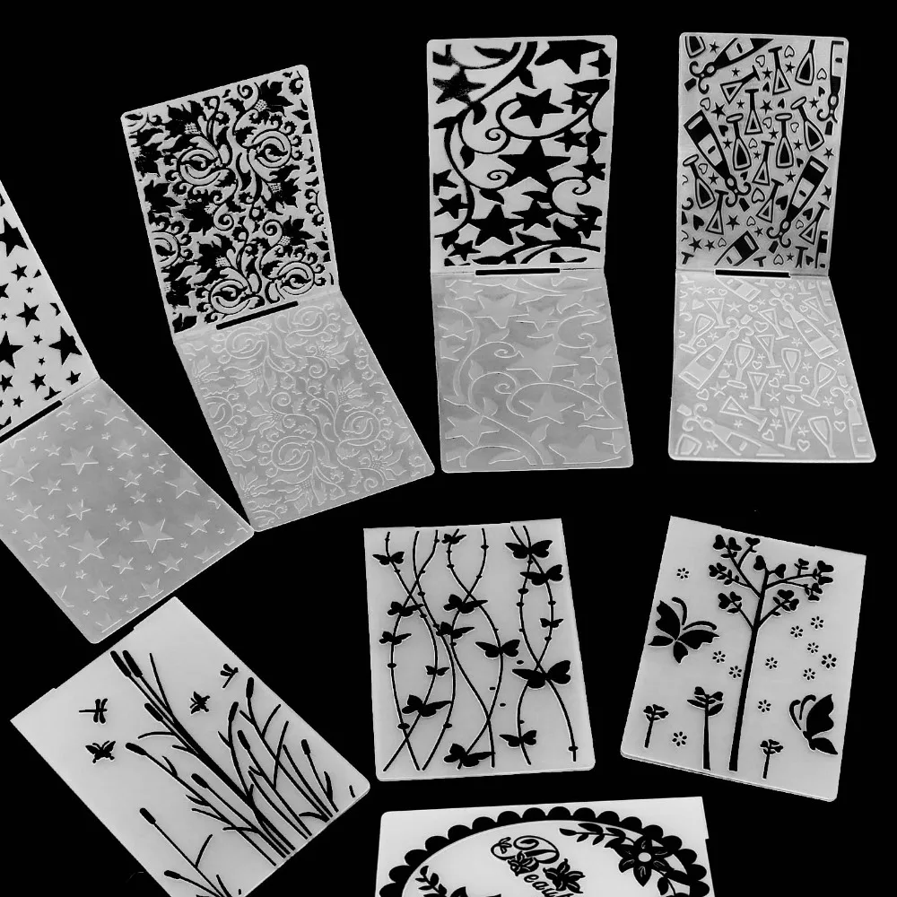 

17 Styles Embossing Folders Plastic Scrapbooking For DIY Scrapbook Album Card Decorating Tool Crafts Card Paper Making Decoratio