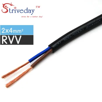 1/5/20 Meters Black RVV-2*4mm Square Soft Sheathed Cable Control Power Line Monitor power cord Copper Electronic Wire
1/5/20 Meters Black RVV-2*4mm Square Soft Sheathed Cable Control Power Line Monitor power cord Copper Electronic Wire